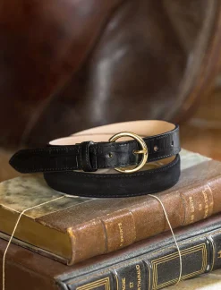 Ceinture Bi-Matiere - Noir & Croco>Pied de Biche Hot